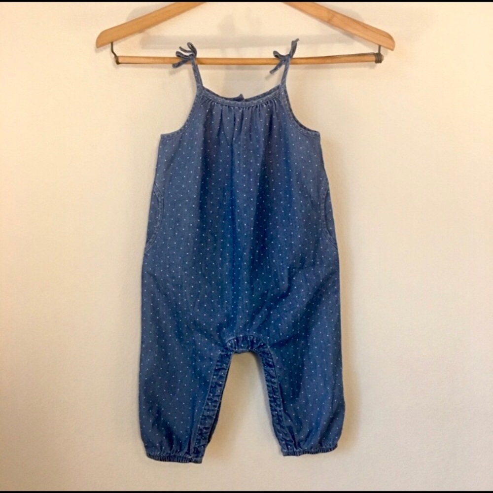 Baby Gap Chambray Dot Romper